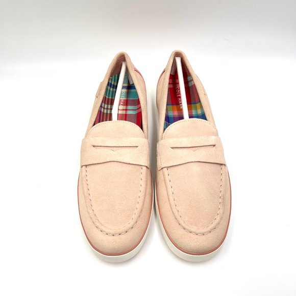 Cole Haan Womens Nantucket 2.0 Penny Loafer Pink Leather Slip On Shoes 10.5 - Picture 3 of 12